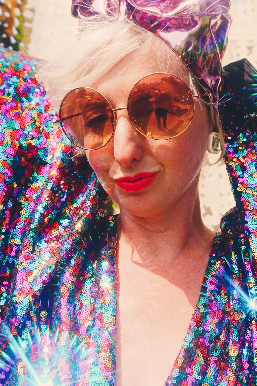 PRIDE Dazzling Sequin Rainbow Kaftan Gown / Kimono Robe