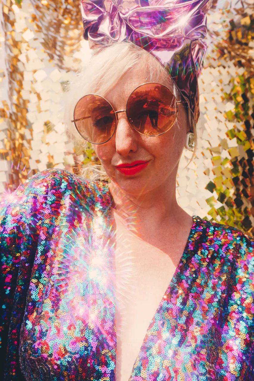 PRIDE Dazzling Sequin Rainbow Kaftan Gown / Kimono Robe