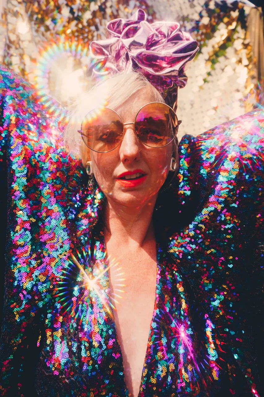 PRIDE Dazzling Sequin Rainbow Kaftan Gown / Kimono Robe