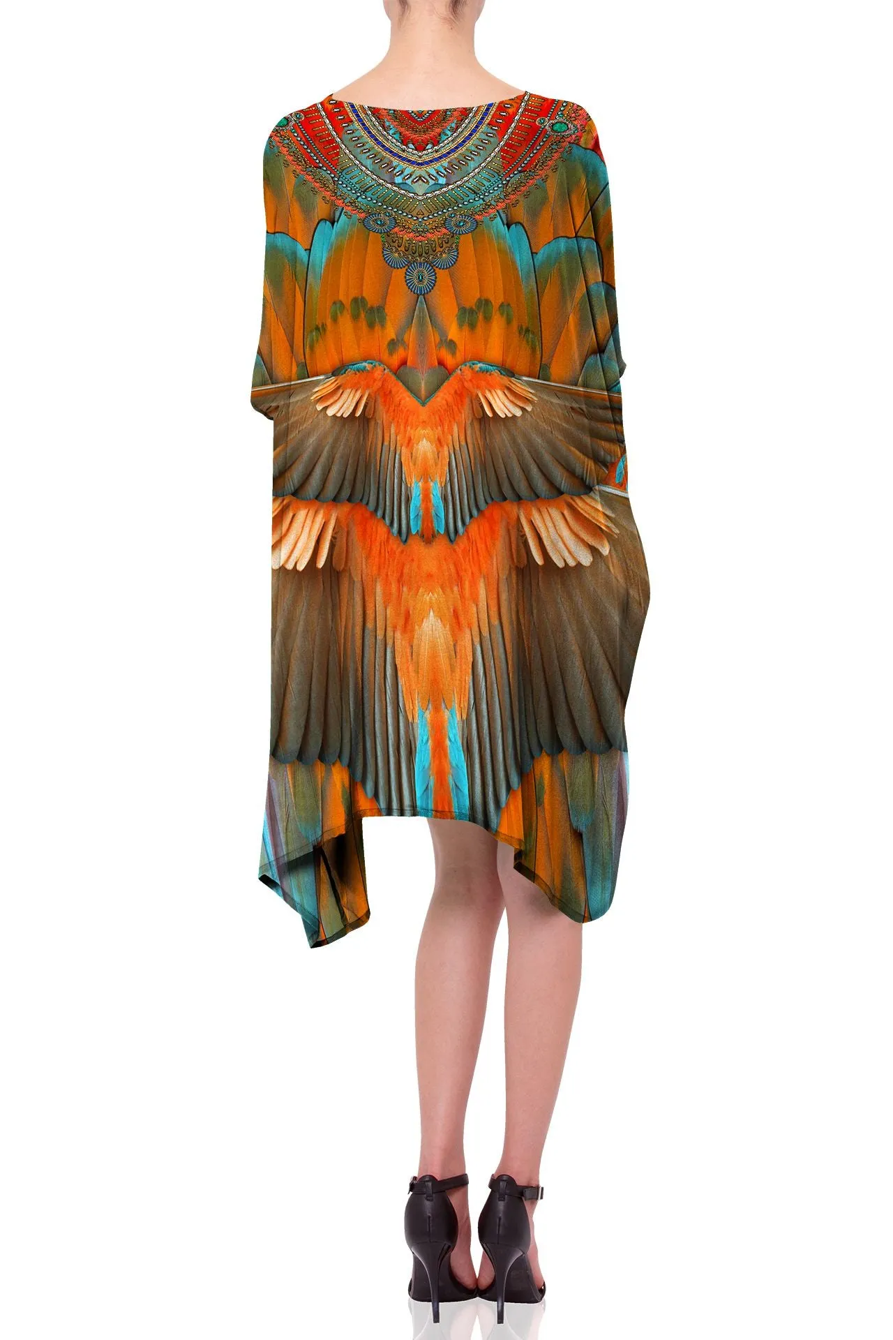 Printed Red Short Kaftan