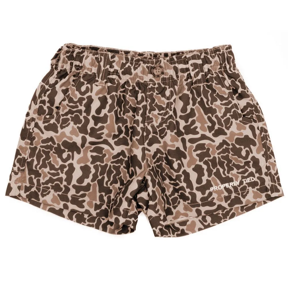 Properly Tied: Mallard Short - Vintage Camo