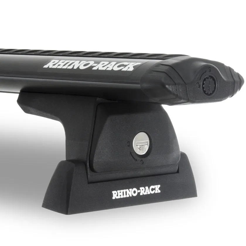 Rhino-Rack Vortex RLT600 Ditch Mount Black 2 Bar Roof Rack | 2005-2023 Toyota Tacoma