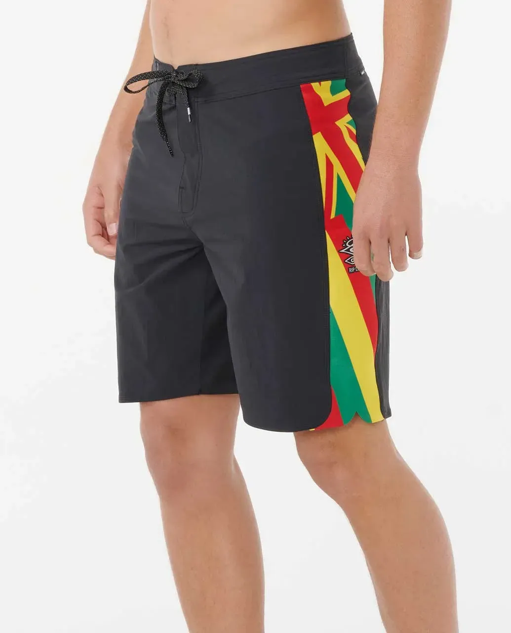 RIP CURL MIRAGE 2-3-ONE ULTIMATE EDDIE WOULD GO 19" BOARDSHORT - BLACK