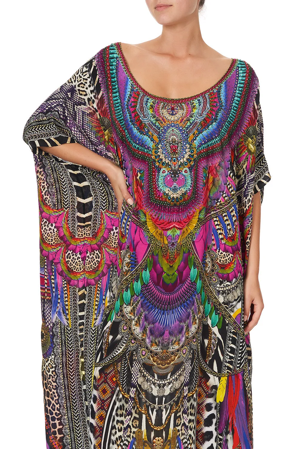 ROUND NECK KAFTAN GUARDIANS OF THE SUN