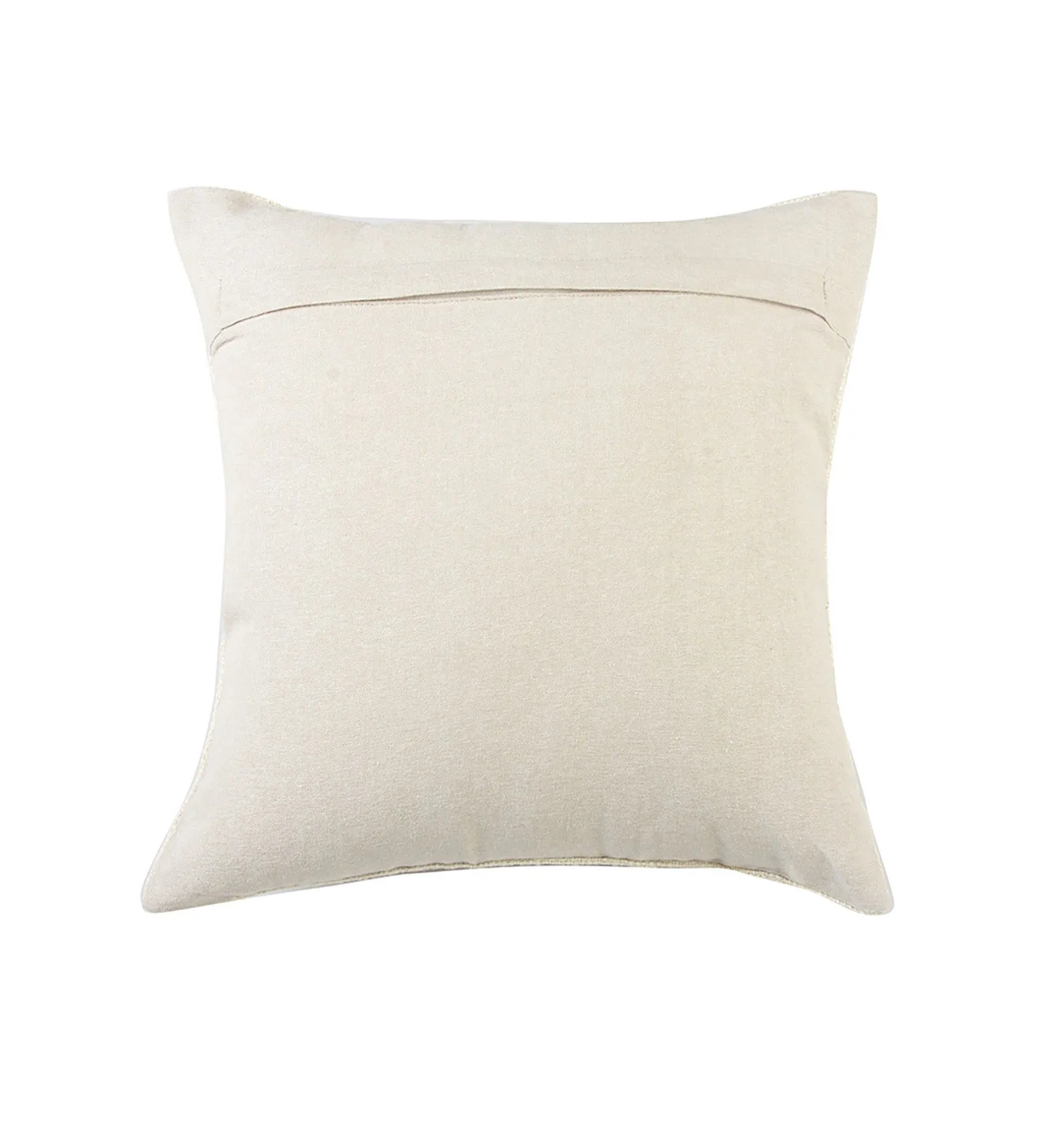 Set of 5 Serene Leaf Hand Embroidery with Ecru & Bling Gold Foil 40x40 CM Cushion Covers