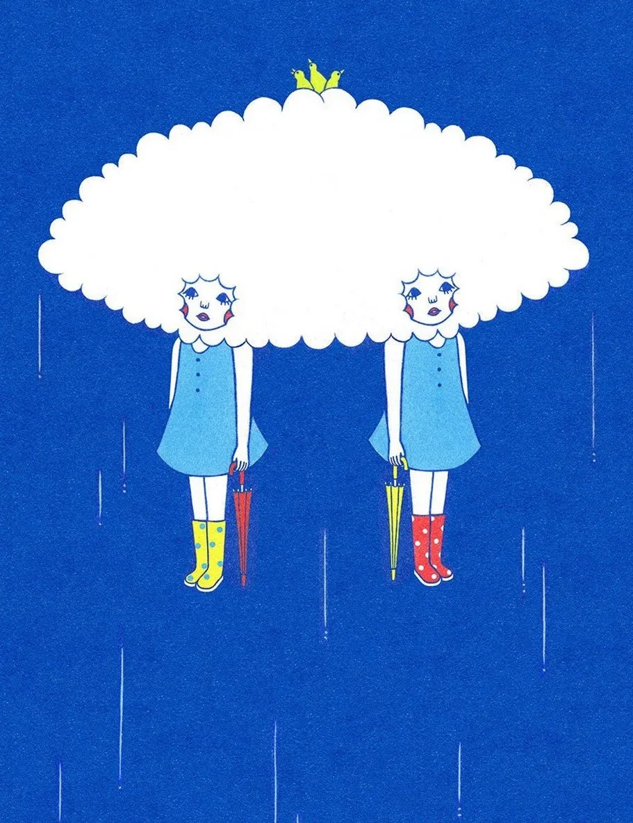 Shelter From The Rain Giclee Print by Naoshi