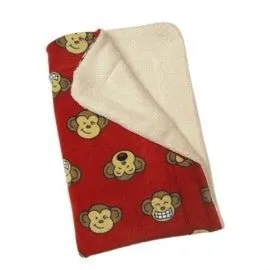 Silly Monkey Fleece Hooded Pajamas - Burgundy