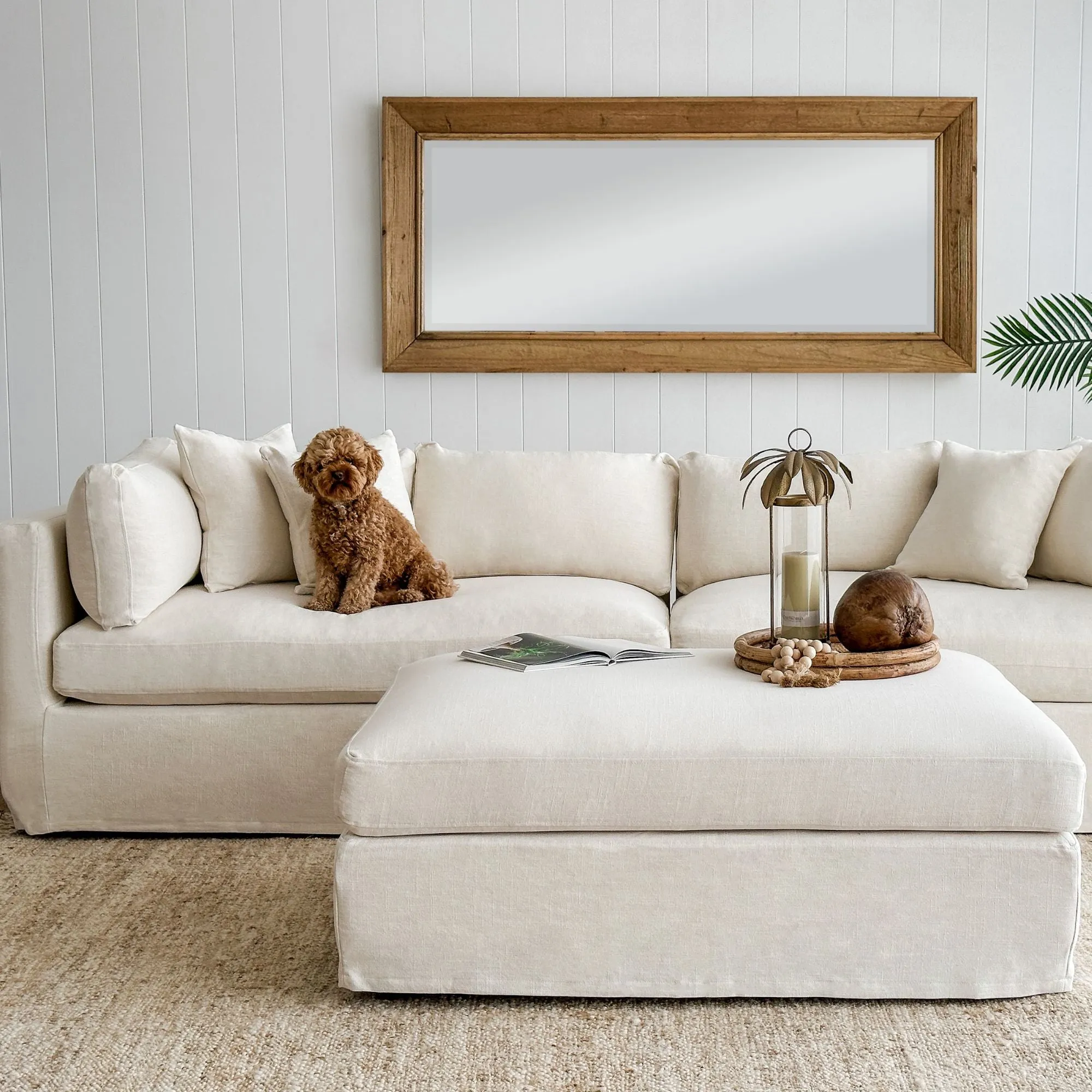 Slip Cover - Marbella Modular Sofa A Ivory