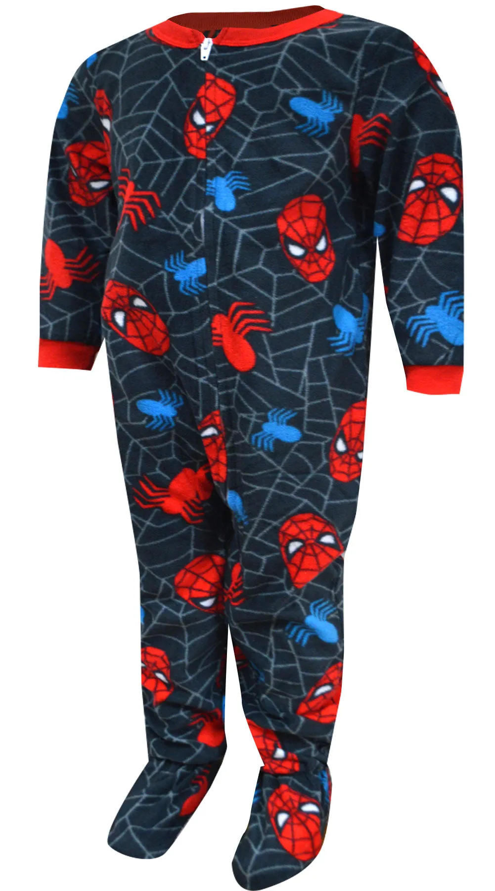 Spiderman Fleece Toddler Blanket Sleeper Footie Pajamas