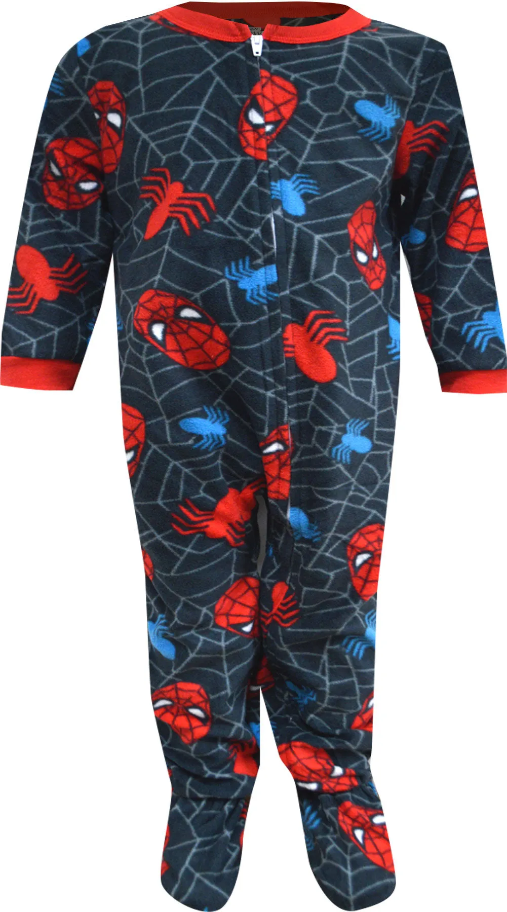 Spiderman Fleece Toddler Blanket Sleeper Footie Pajamas