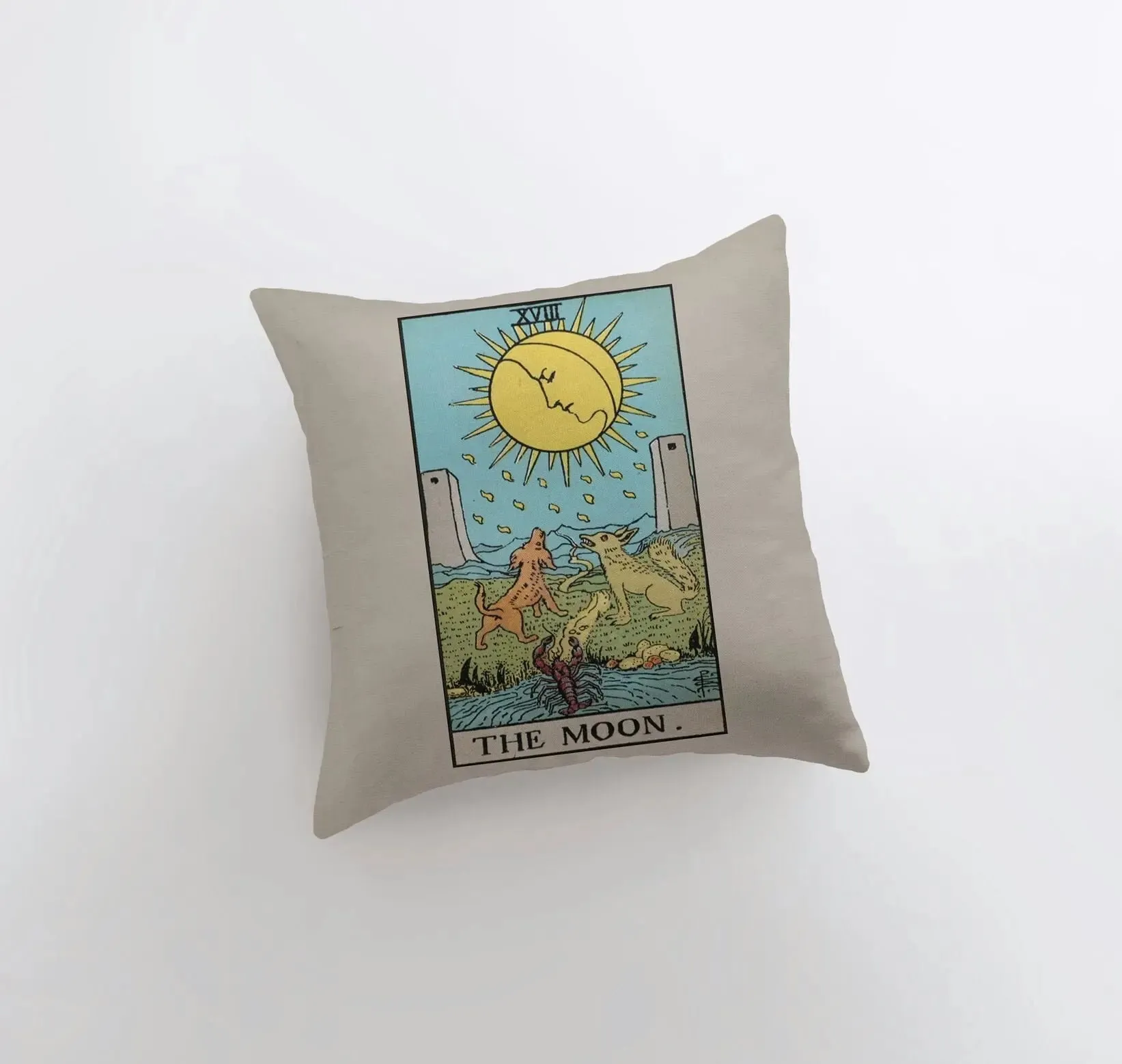 Tarot Card | The Moon | Zodiac | Astrology | Throw Pillow  | Map of the Stars | Home Decor | Room Decor | Astrology Sign