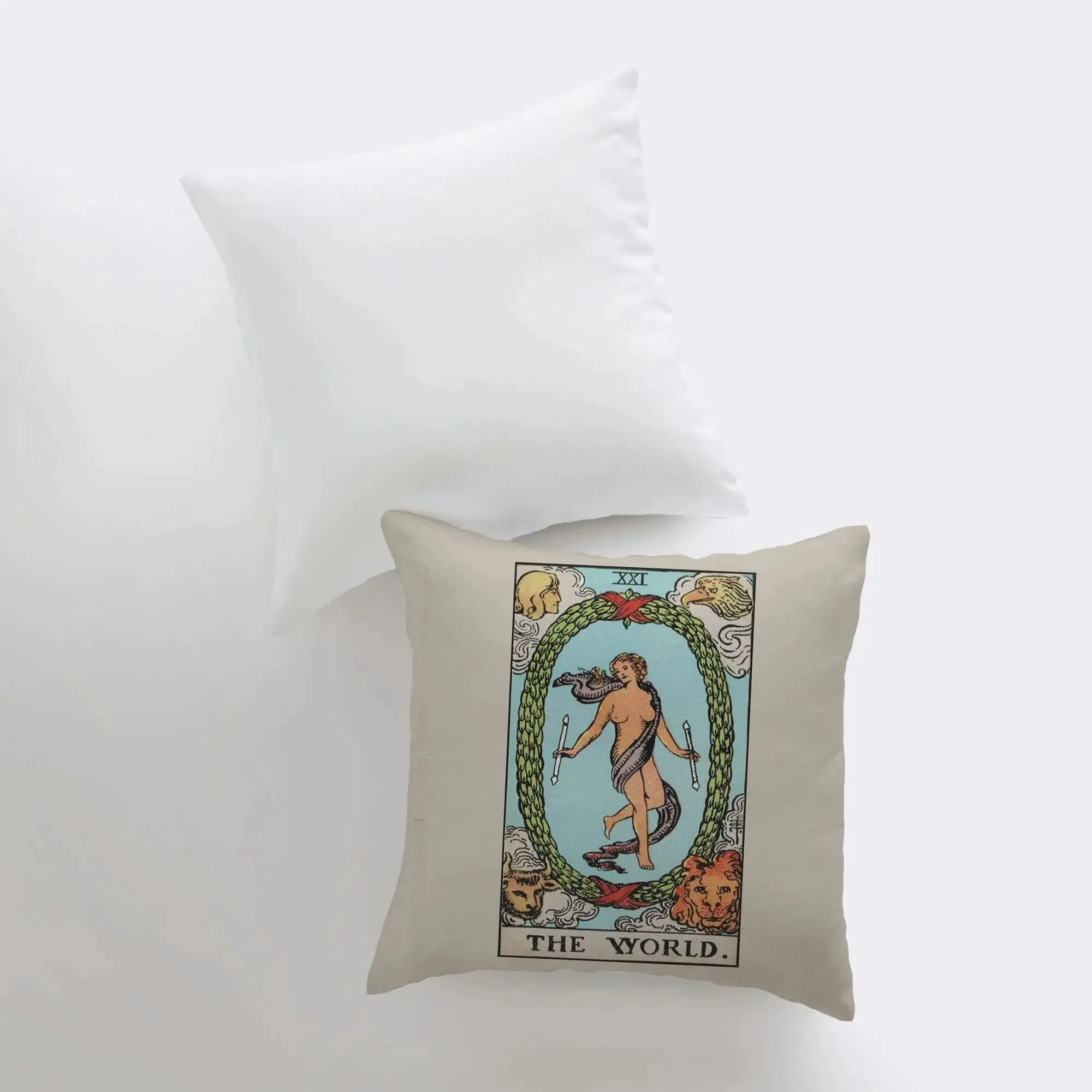 Tarot Card | The World | Zodiac | Astrology | Throw Pillow  | Map of the Stars | Home Decor | Room Decor | Astrology Sign