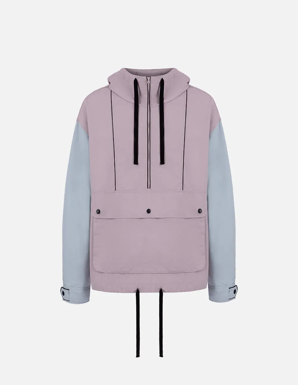 Unisex Hooded Colour-Block Sports Jacket
