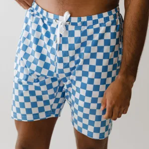 Wind and Sea Shorts, Blue Checkers