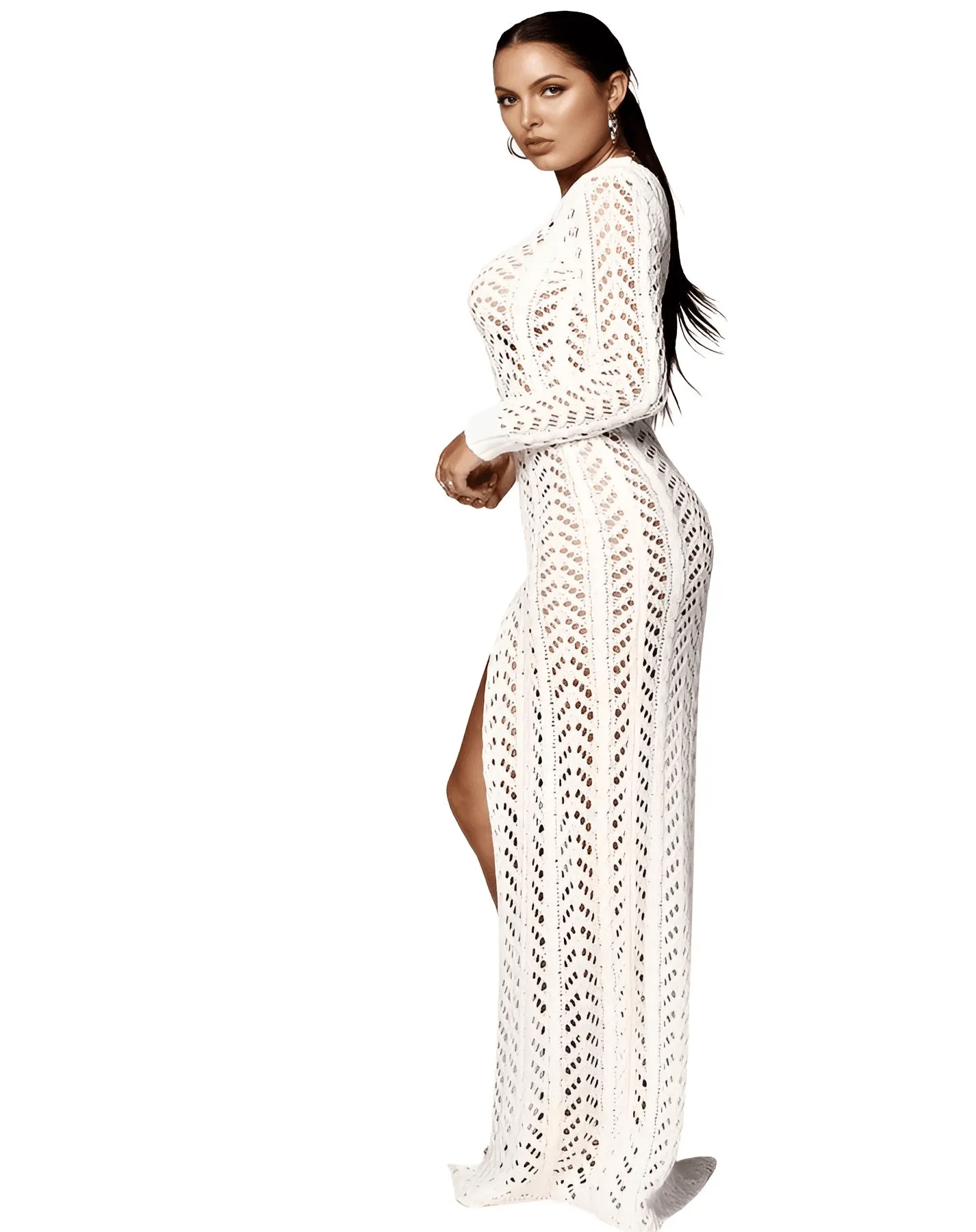 Women's White Crochet Beach Dress - Now in Tan Too!