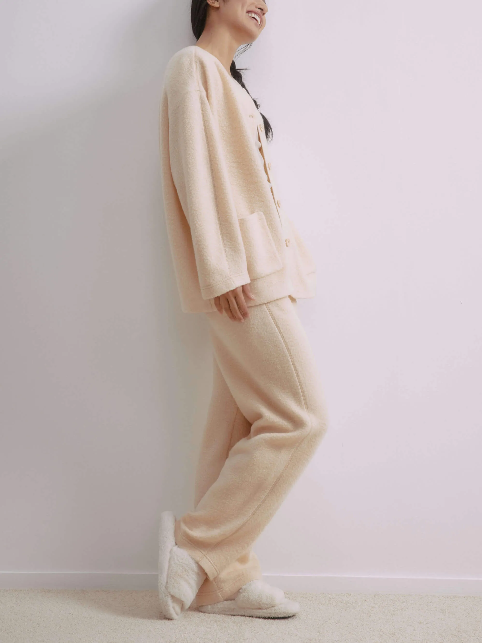 Wool Fleece Cocoon Pants